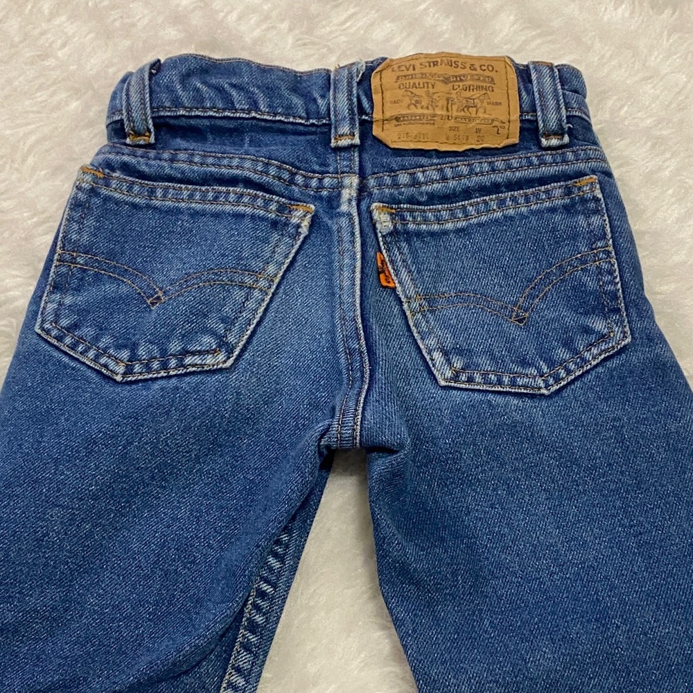 Vintage orange tab Levi's Classic Straight Blue Jeans 4 slim kids